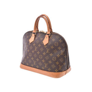 Louis Vuitton Handbag Monogram Leather Alma Brown
